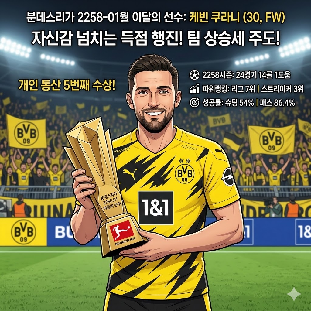 [도르트문트] 쿠라니, 폭발적 득점! 분데스리가 이달